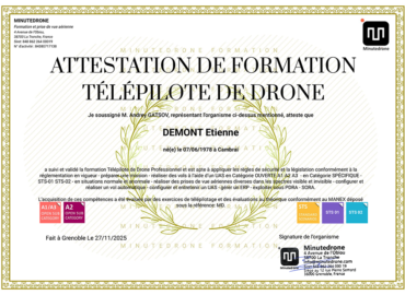 Air Drone Vision - Attestation STS-01 STS-02